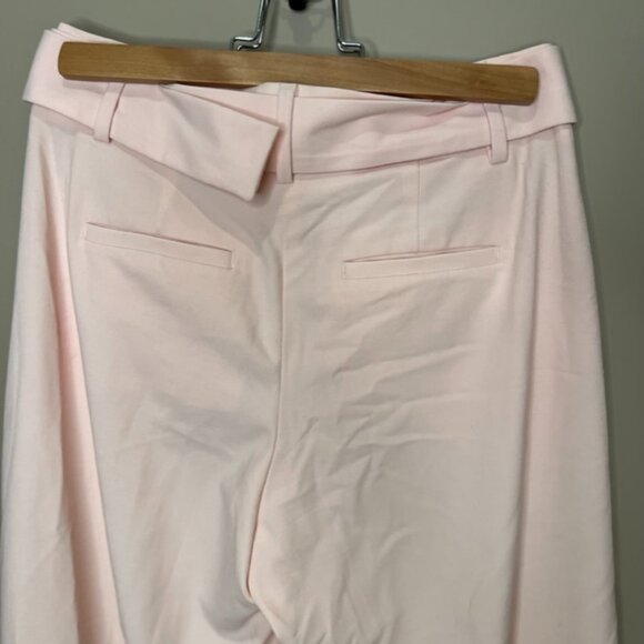 NEW Banana Republic - Pink Belted High-waisted Cropped Pants - Size 2 (Petite) - Picture 6 of 10